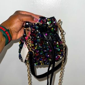 NWT Sequins mini bucket bag 👜